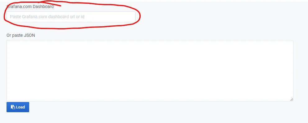 Importación de Dashboard en Grafana